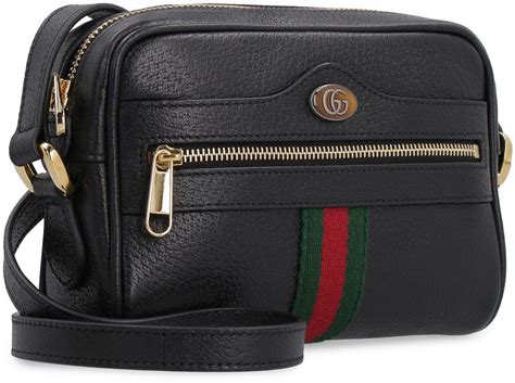 gucci cross body bag black leather|gucci crossbody bags on sale.